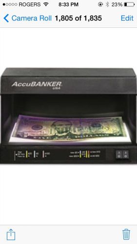 D63 Accubanker Counterfeit Detector With UV and a Watermark Detector Easy