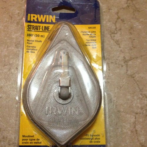 Irwin Strait Line 64110  Metal Case Chalk Reel New