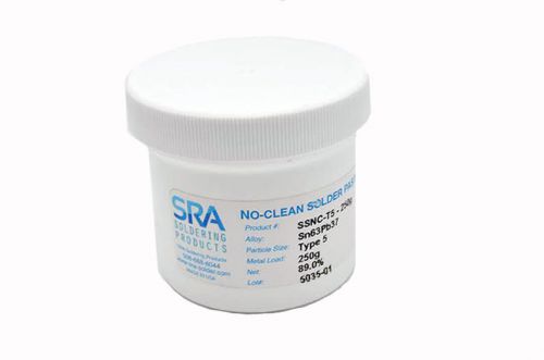 Sra 63/37  solder paste t5 - 250 grams in a jar for sale