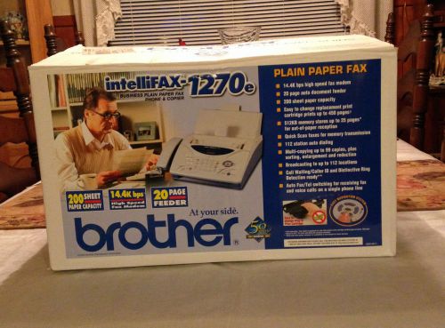 Brother IntelliFAX-1270e Plain Paper Fax Machine New in Box