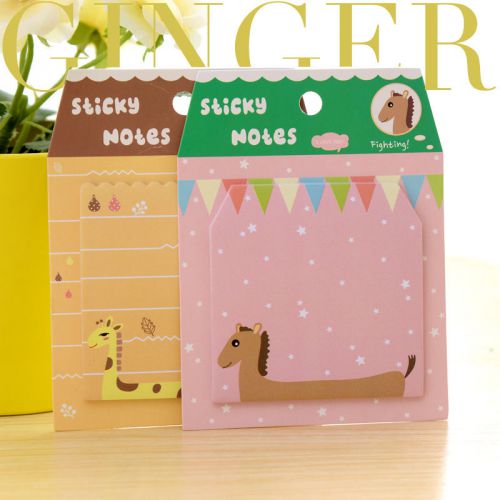 Cute Funny Animal Sticker Post It Bookmark Point Marker Memo Flag Sticky Notes