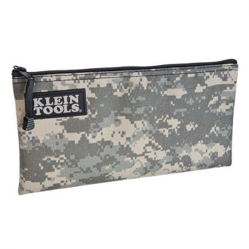 Klein tools 5139c camouflage cordura zipper bag 7 x 12.5&#034; - new! for sale