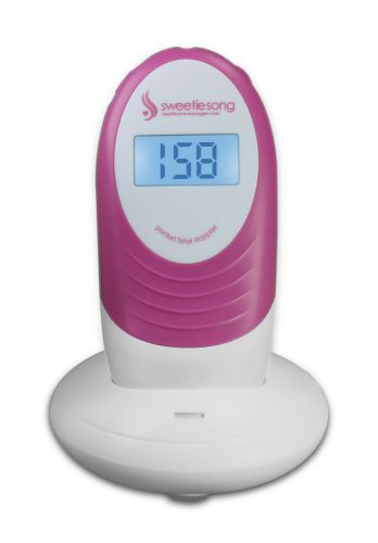 Sweetiesong 2.5mhz fetal doppler, prenatal baby heart monitor,us seller, pink for sale