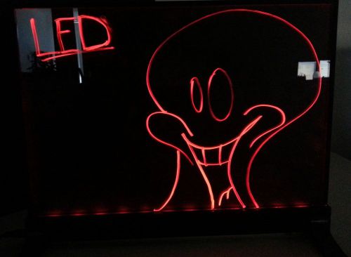16&#034;x12&#034; flashing illuminated fluorescent neon led glow writing board menu sign for sale