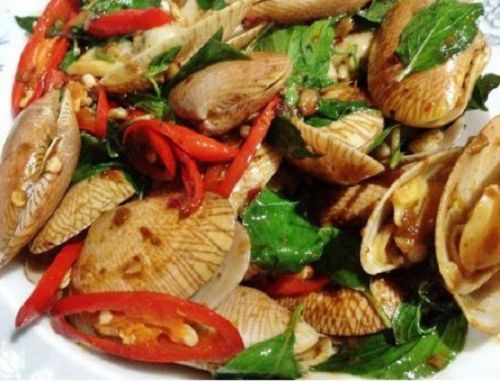 NEW Super Food Thailand Recipe STIR FRIED CLAMS w/ ROASTED CHILI PASTE Step