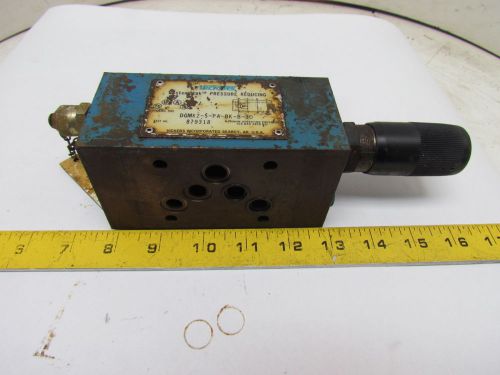 Vickers dgmx2-5-pa-bk-b-30 pressure reducing hydraulic valve keyed for sale