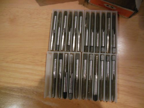 Lot of  new 1/4-20 taps 11- taper and  12-plug  reiff &amp; nestor for sale