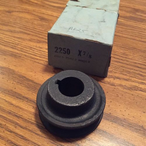 2250 (ak25) x 7/8&#034; 2.5 in. od 7/8&#034; in. bore cast iron a belt pulley for sale
