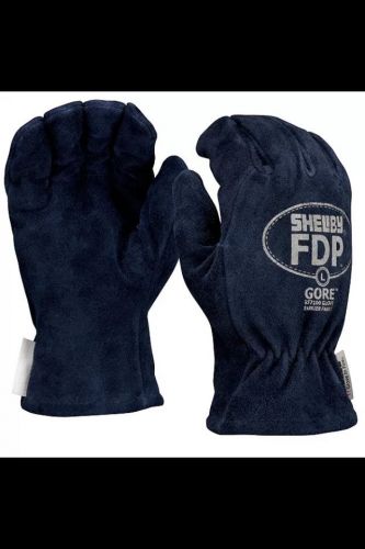 SHELBY 5228 Gauntlet FDP Firefighter Gloves, Medium, Midnight