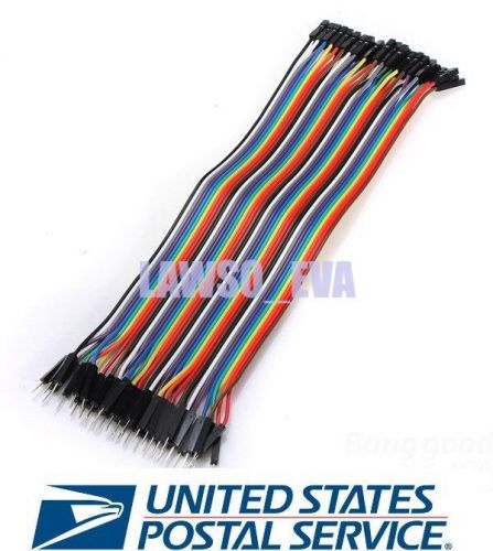40pcs 20cm 2.54mm 15&#034; Male to Male Dupont Wire Jumper Cable for Arduino Shield