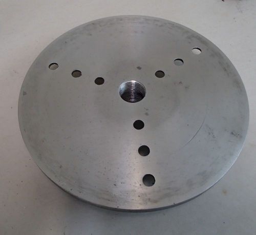 6&#034; Lathe Face Plate Aluminum3/4&#034;X 16TPI &amp; SET SCREW Easy Wood Bowl Turning USED