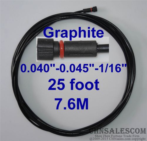 Graphite liner 25ft  lincoln twecomig welding guns wire size 0.040&#034;-0.045&#034;-1/16&#034; for sale