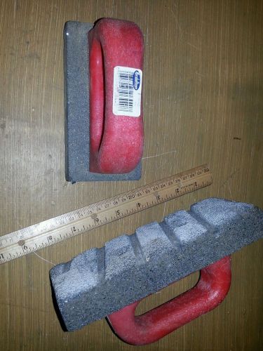 2 marshalltown concrete sanding rubbing hand tools..remove marks in concrete