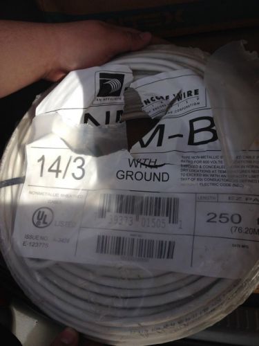 Encore 250 Ft. Roll 14/3 With ground Encore cable copper