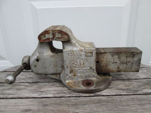 REED BENCH VISE 103 1/2 - Stationary - 3 1/2&#034; JAWS - Used - Vintage - 32 LBS