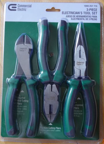 Commercial Electric 3-Piece Electrician&#039;s Tool Set