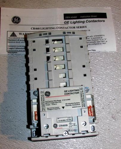 Ge controls 463l60aja ge, 6 pole 30 amp, lighting contactor for sale
