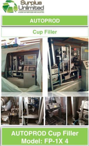 Autoprod Cup Filler Model FP 1x4 51mm Cup