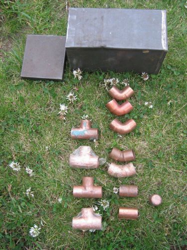 Copper 1/2 inch Water Pipe Assorted Fittings/Couplings/Washers/End Cap