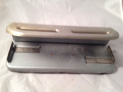 Heavy Duty Metal Adjustable 2, 3, 4 Hole Paper Punch Mutual Centamatic 300