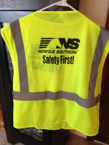Norfolk Southern 2 Orr safety vests with reflective tape