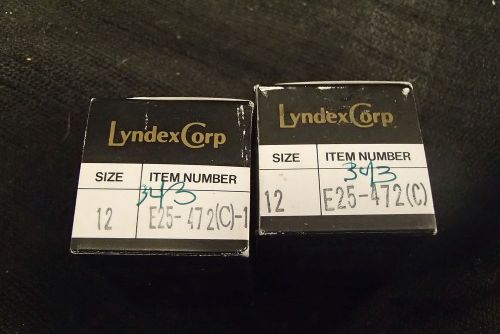 (343) NEW LYNDEX CORP COLLET COOLANT SEALED SIZE 12 E25-472 (C)