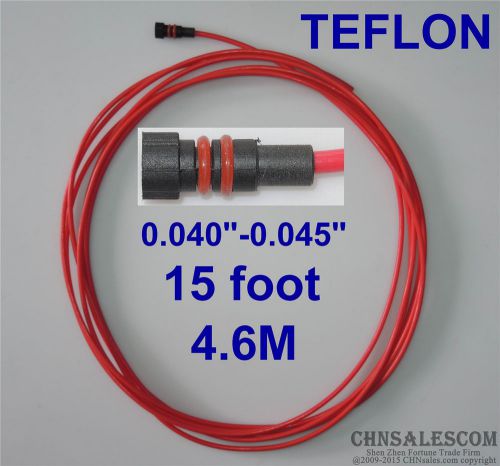 Miller teflon liner 15ft  mig welding guns wire size 0.040&#034;-0.045&#034; for sale