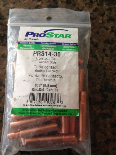 Prostar by Praxair Premium Welding Contact Tip PRS14-30  .030&#034; (0.8 mm) 25 pack
