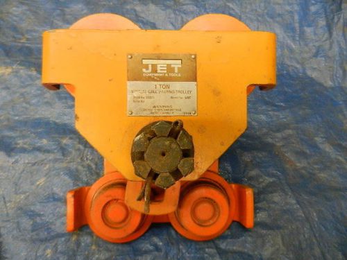 Jet 1  ton hoist trolley model1m3t, fits 3&#034; to 6&#034; i beam for sale