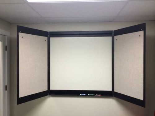 46&#034; White Marker Board - with doors