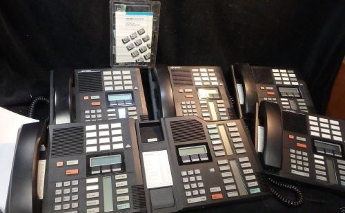 Qty 6 - nortel norstar meridian m7310 m7324 business telephone lot - nt8b series for sale