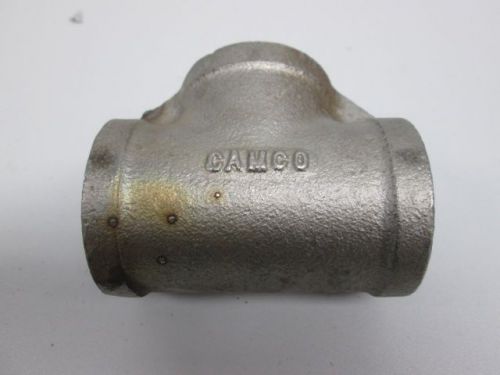 NEW CAMCO 304 PIPE TEE FITTING STAINLESS 1-1/4IN NPT D257158