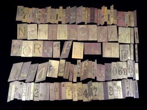 Mixed Lot of New Hermes Brass Engraving Letters Numbers Characters Asstd Fonts