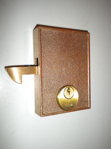 Welch mortise sliding door gate lock solid brass keyed reversible lh/rh for sale