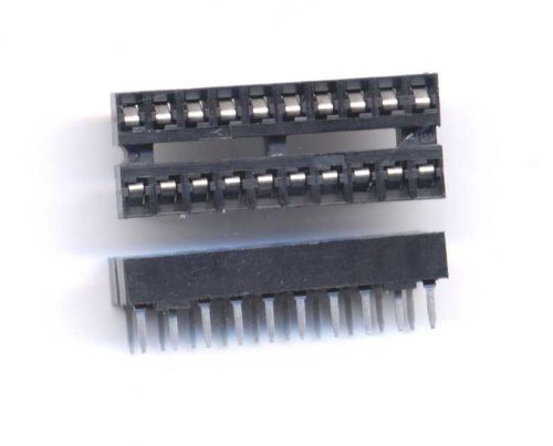 Low Profile 20 pin ic sockets with tin leads