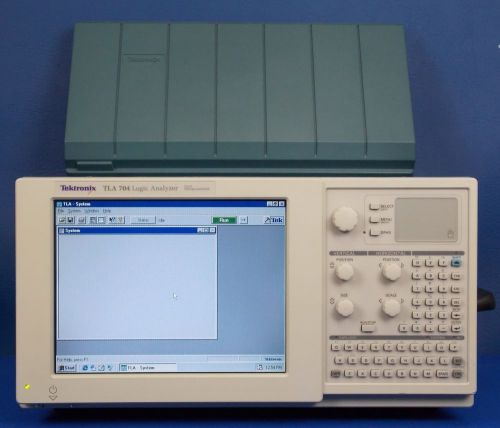 Tektronix tla704 opt.1s logic analyzer portable mainframe,tek tla 704 for sale