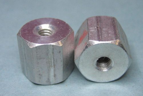 20 - pieces aluminum nut spacer standoff 1/2&#034;-long 1/2&#034;-hex 8-32 threads for sale
