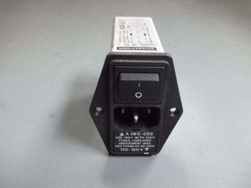 Schaffner FN1393-10-05-11 IEC Inlet Filter, AC Power Entry Module w/Switch. 10A