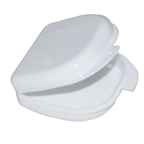 White color dental orthodontic retainer denture mouthguard case box for sale