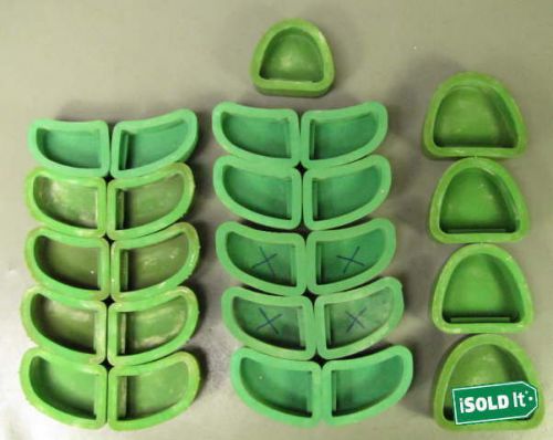 25 dentsply vertex rubber base dental lab labratory molds mold lot assortd sizes for sale