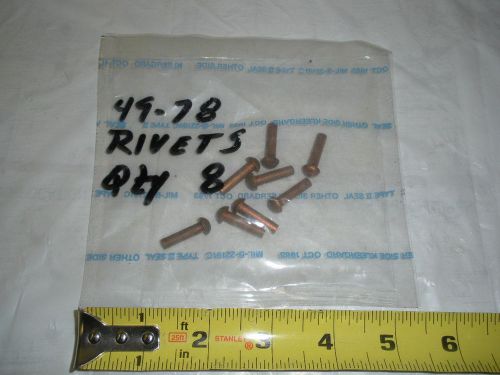 8 (eight) 49-78 4978 rivets for gun hydraulic fastener mil-b-22191c for sale
