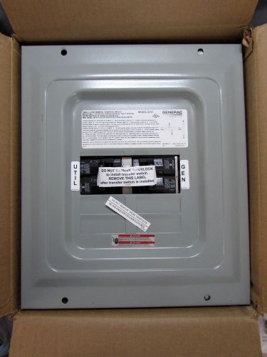 NEW Generac 60 Amp Single Load Indoor Manual Transfer Switch 6333