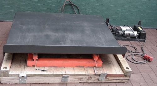 Presto hydraulic lift shop garage equipment tilt platform table 115v 4000 lbs for sale
