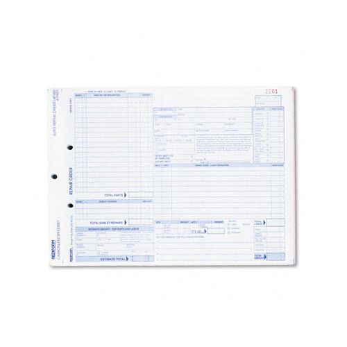 Rediform Office Products Four-Part Auto Repair Form, 50 Form Sets/Pack