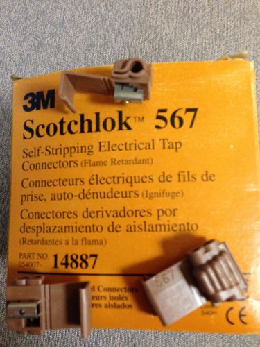 3M Scotchlok 567 Self-stripping Electrical Tap Connectors P/N 054007-14887