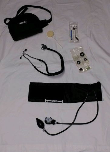 Omron Healthcare Kit: Stethoscope, Manual blood pressure cuff and etc..
