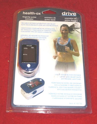 Drive Health-Ox Clip Style Fingertip Pulse Oximeter with LCD Screen, 18710 - NEW