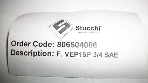 Stucchi F.VEP15P 3/4 sae female hydraulic quick coupler part # 806504006