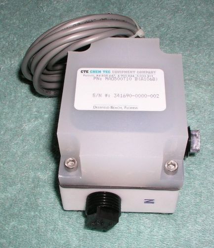 New cte chem tec equipment mao500t10 b teflon flow meter for sale