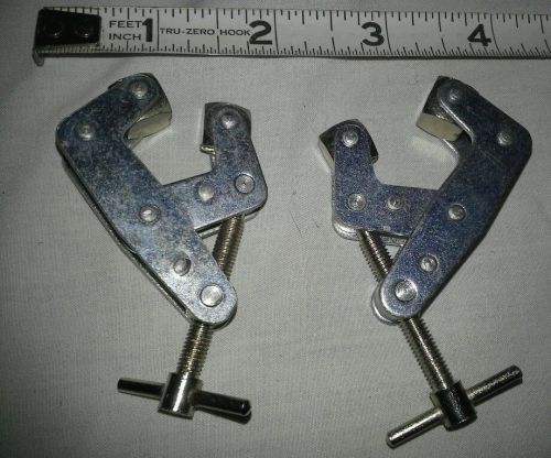 Kant-Twist Welding Clamps 1&#034; T handle V GROOVES IN JAWS STRONGER THAN C CLAMPS